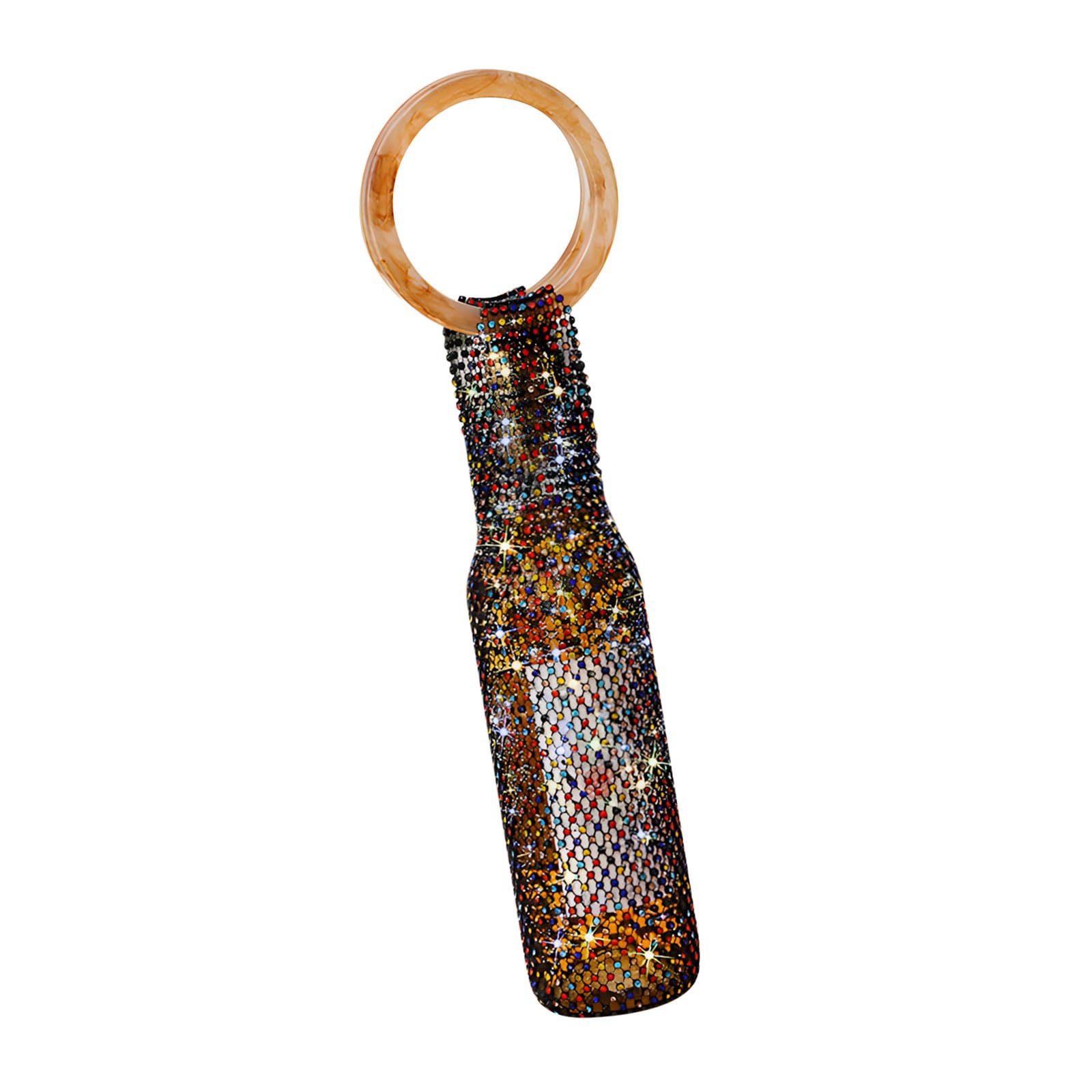 Nucelit Shimmering Accent Wine Bottle Bag for Parties and Special Occasions Holds 750ml Elegant Bottle Bag