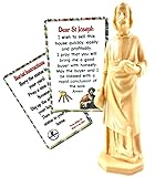 Westmon Works St Joseph Statue for Selling House Pack Figurine and Laminated Home Sale Prayer Holy Card with Instructions, Made in The USA