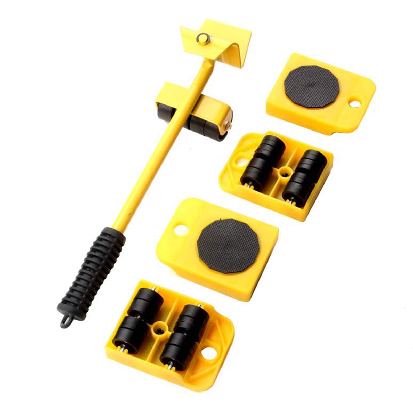 Furniture Moving Roller Set 360 Degree Rotatable Pads Furniture Lifter Easy To Move Slider 5 Piece Mobile Tool