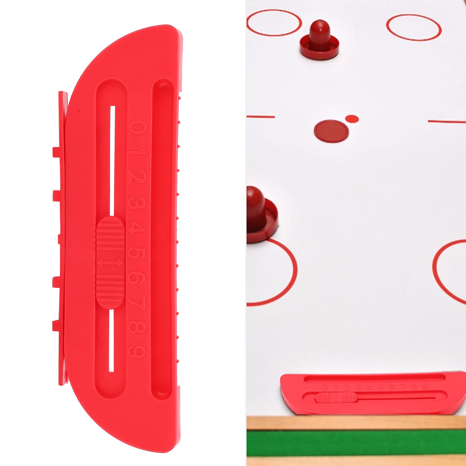 Juego De 2 Piezas Portería De Hockey sobre Hielo De Mesa 2 En 1 - Tope De Bola para Puerta - Contadores De Puntuación Y Anotadores - Experiencia De Juego Mejorada para Entusiastas del Hockey De Mesa