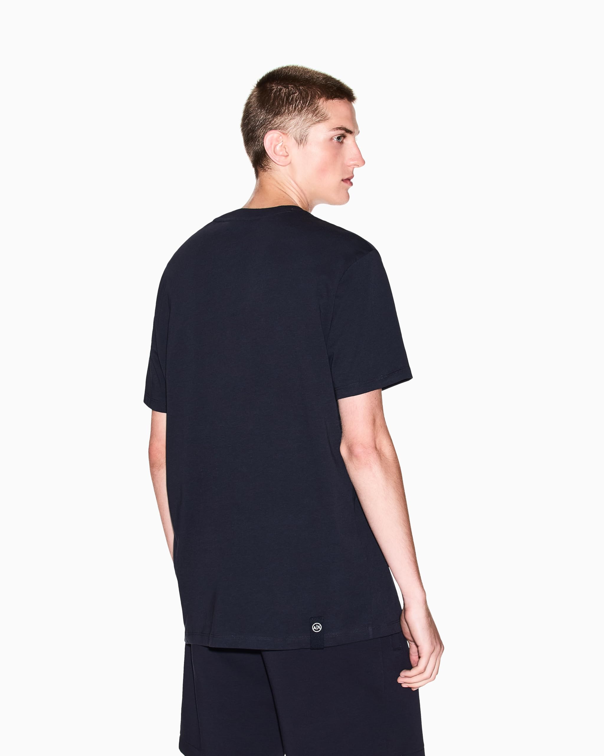 Armani Exchange Center Text Logo Tee T-Shirt Uomo (Pacco da 1)