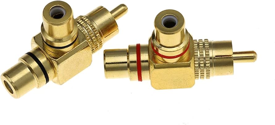 ENET 2 nbsp Confezioni connettore Maschio Doppia Femmina t-Forma Adattatore Placcato Oro ENET 2 nbsp Confezioni connettore Maschio Doppia Femmina t-Forma Adattatore Placcato Oro