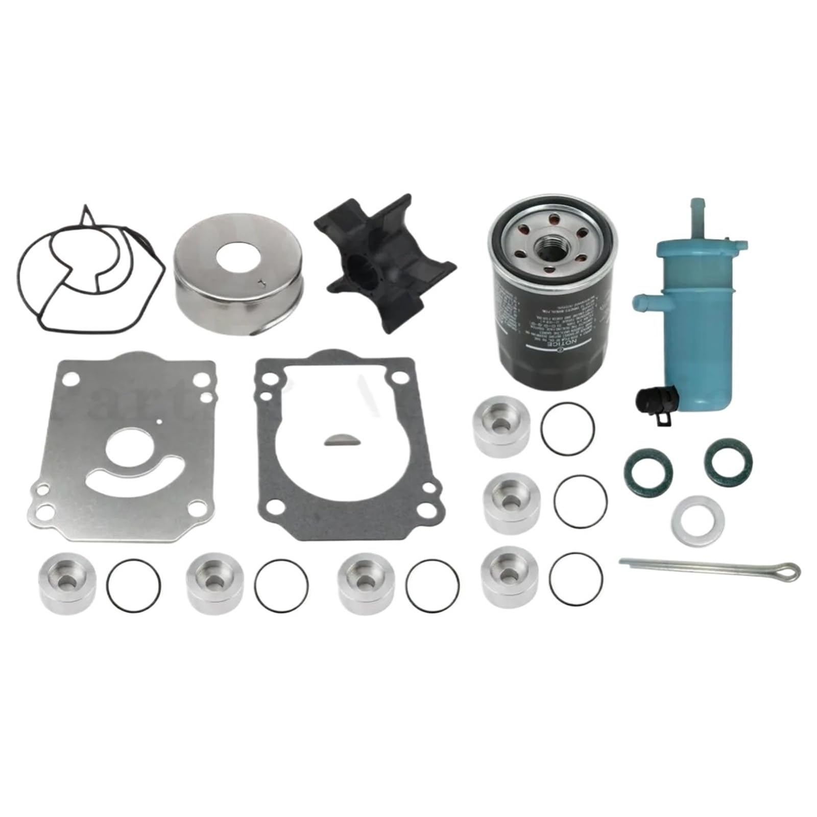 for Kit di Manutenzione Suzuki Df150/175 e anodo di Zinco 150-175Hp 2006+ | For fuoribordo Su-zuki, anodo di zinco, guarnizione, filtro olio, coppiglia