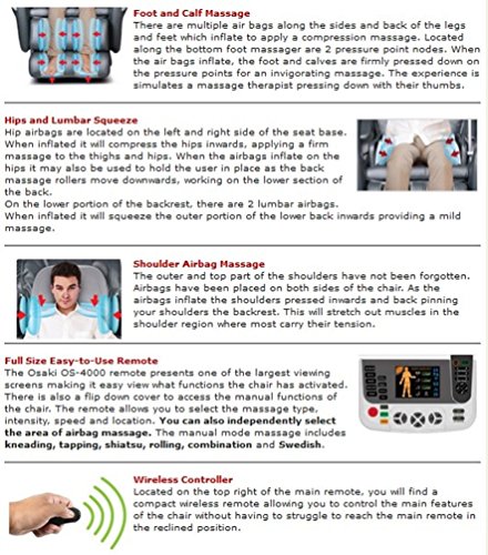 Osaki Os4000B Model Os-4000 Zero Gravity Executive Fully Body Massage Chair, Brown, Computer Body Scan System, True Ergonomic S-Track, Upgraded Pu Covering For Increase Durability And Comfort #TOP4