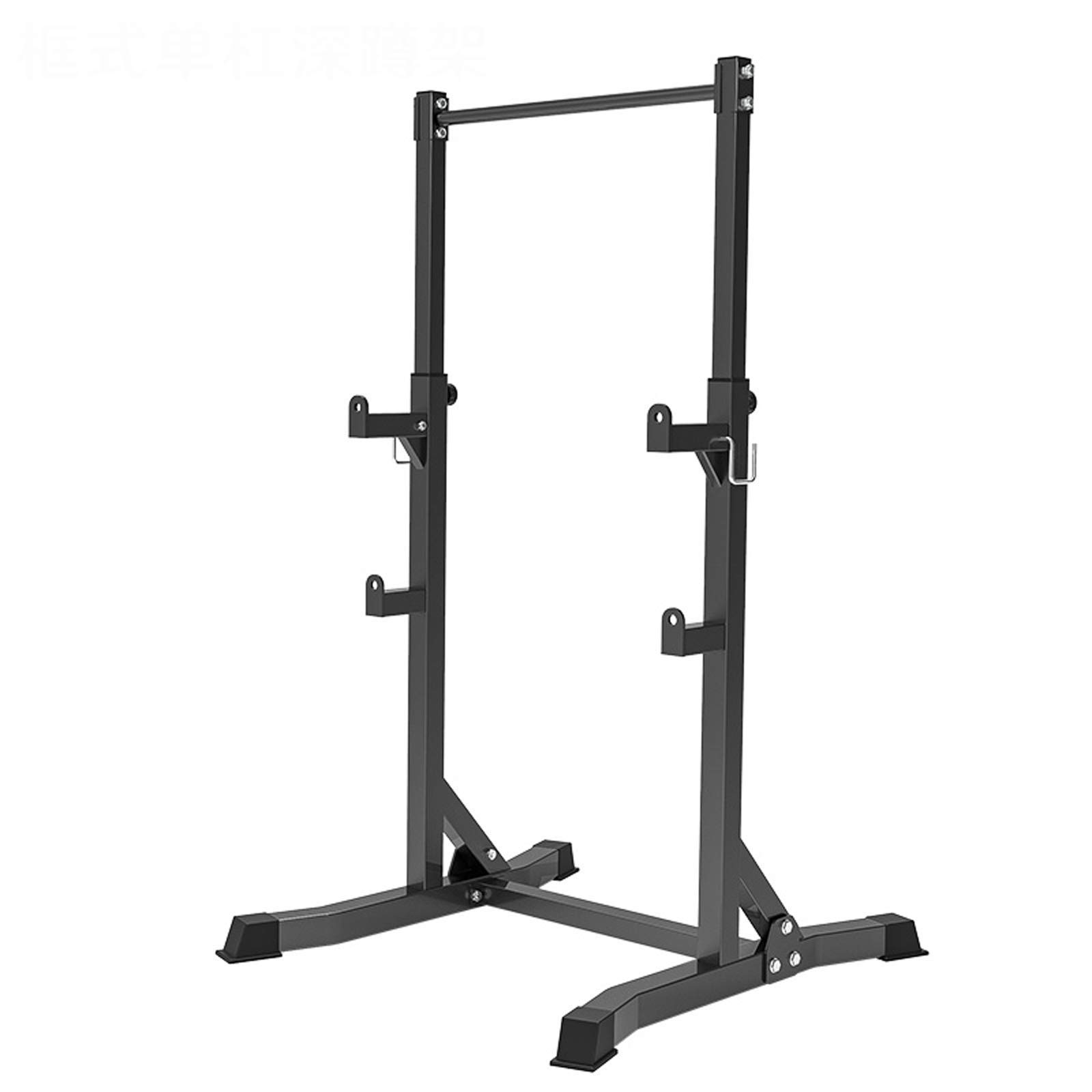 Soporte para barra, soporte para press de banca con barra multifunción, soporte para sentadillas ajustable, soporte para mancuernas portátil, para entrenamiento de cuerpo completo en interiores y hog