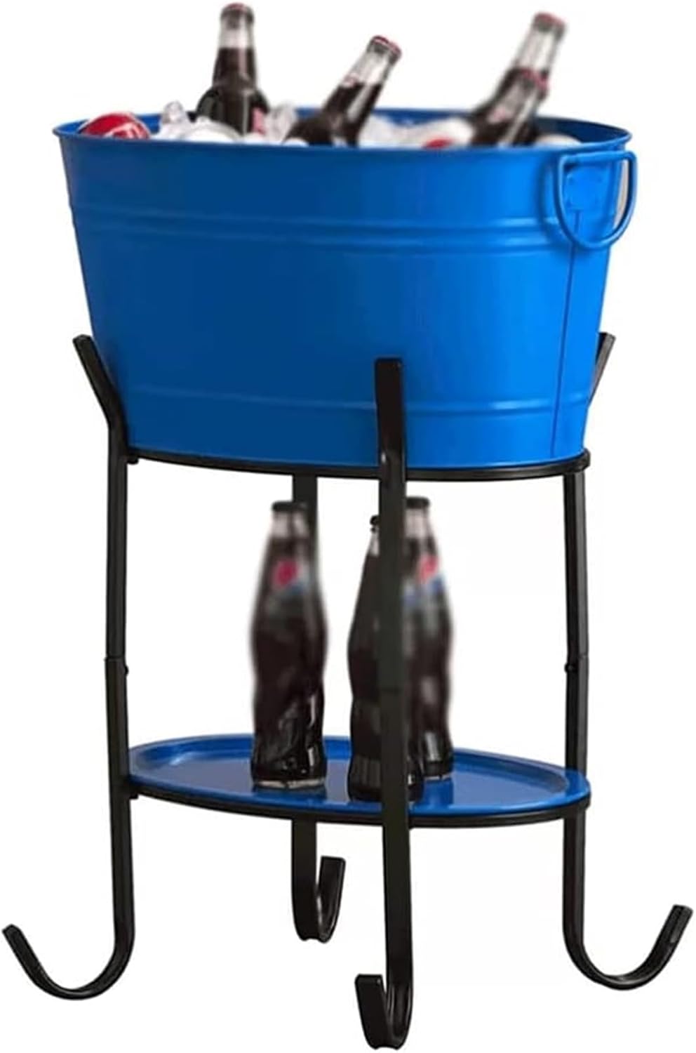 Ice Bucket with Stand， Drink Cooler with Stand and Tray for Parties and Bar