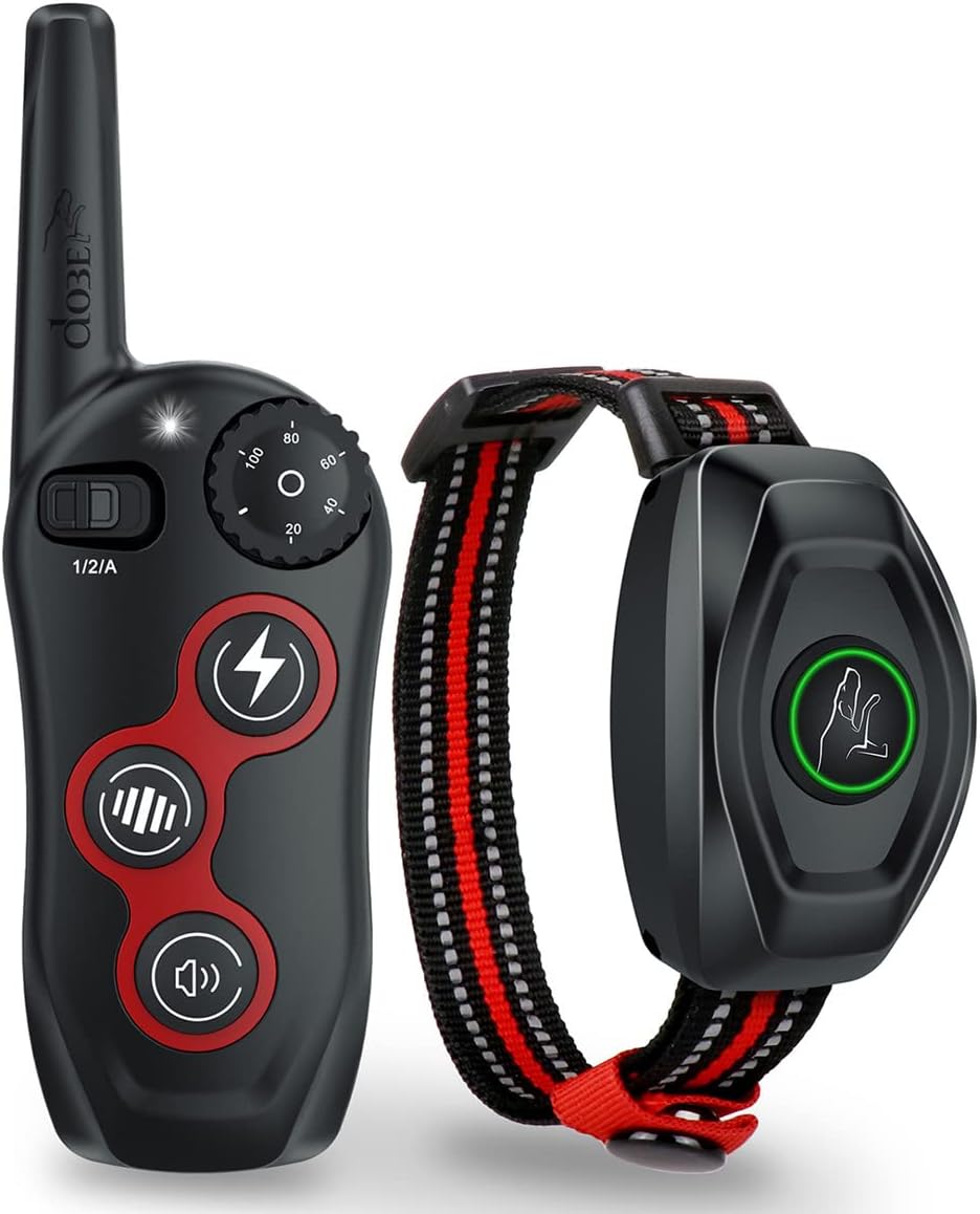 Bark Collar - 2 in 1 Dog Remote Training Collar w/3 Remote Training Modes, Beep, Vibration, Rechargeable Auto Anti-Bark Waterproof…