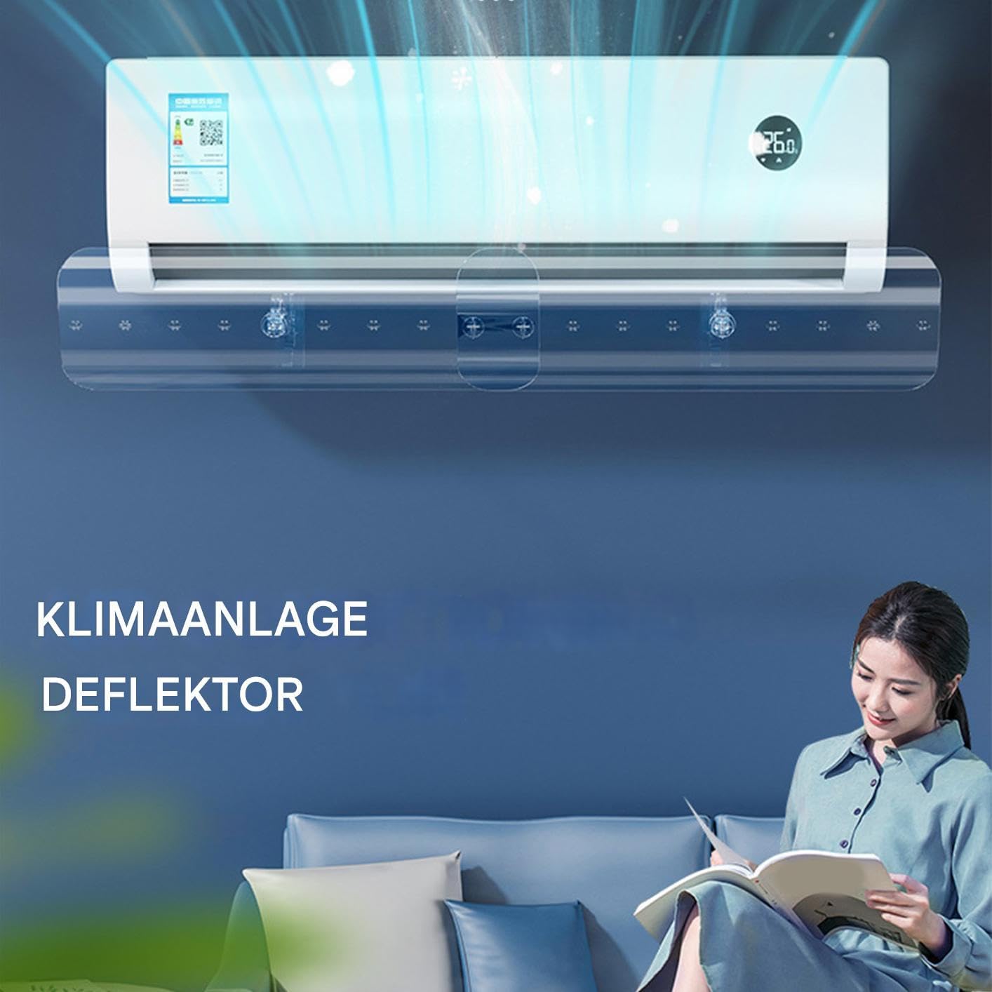 Divisor de ventilación para sistemas de aire acondicionado, deflector de rejilla de ventilación para aparatos de aire acondicionado, protector de extensible, montado en la pared, dirige el