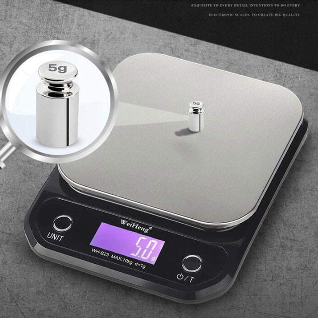 Electronic Weighing Electronic Stainless Steel Digital Kitchen High Precision Weighing Cooking HD LCD The Display for Vegetable Market Fish Market Scales