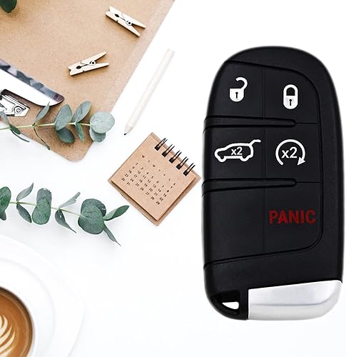 Miniatura 5 de Llave de repuesto con control remoto de entrada sin llave para automóvil, con 5 botones para J eep Grand Cherokee 2014-2020  Dodge Charger 2012-2018
