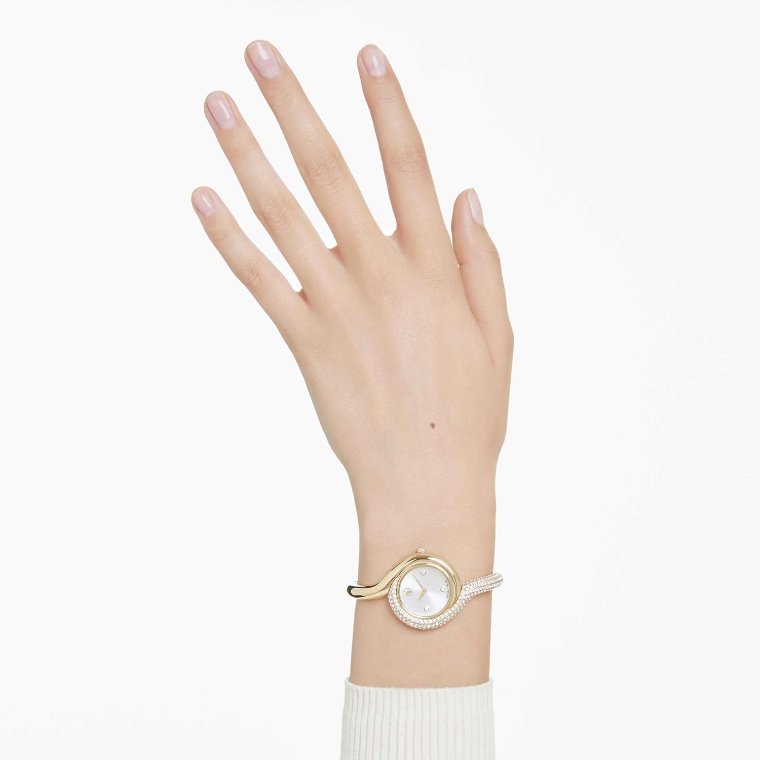 Swarovski Dextera Asymmetric Watch, Swiss Made, Metal Bracelet, Gold Tone, Gold-Tone Finish