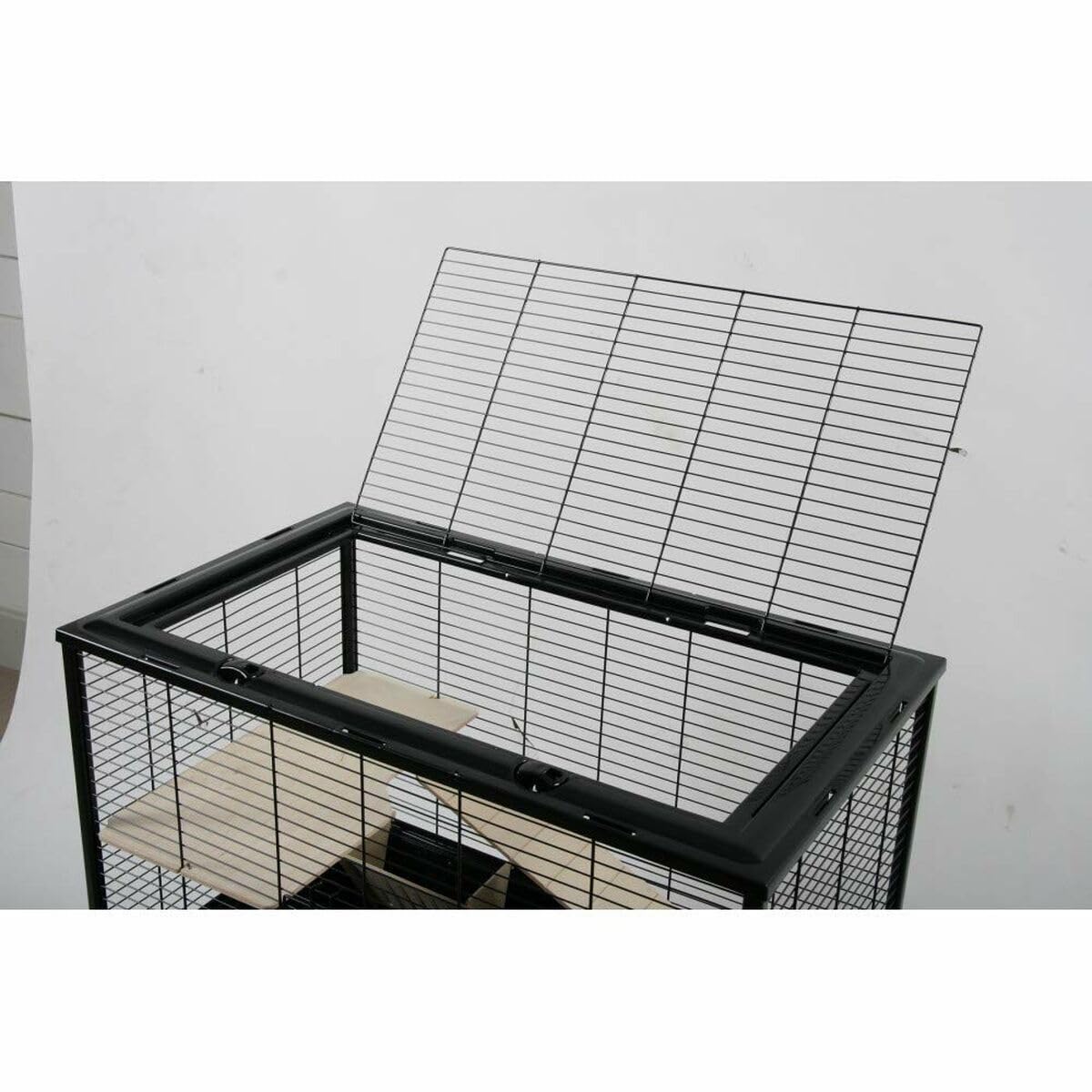 Zolux Jaula Neo Silta - Roedor pequeño (77,5 x 47,5 x 87,5 cm), Color Negro