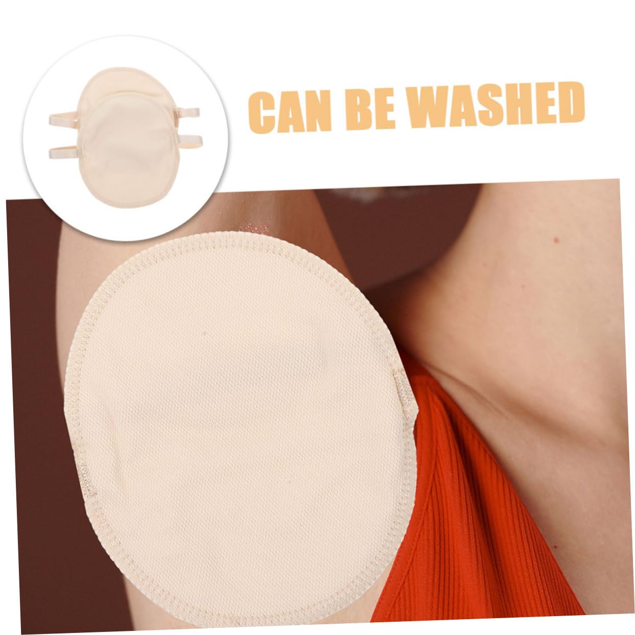 VICASKY 4pcs Men Underarm Pads Sweat Absorbent Pads for Armpits Workout Fitness Men Armpit Sweat