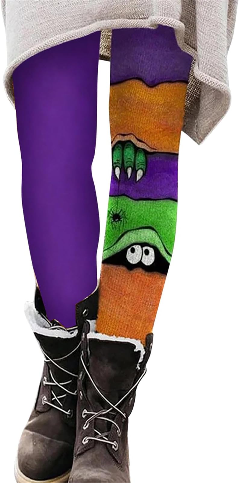 Halloween Costume Women Men Women Spring Casual Print Leggings Boot Trousers