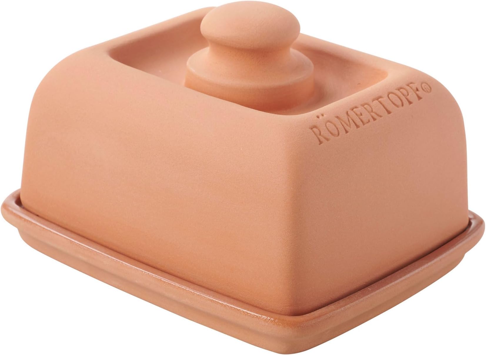 Römertopf Klima Butter Dish, Ceramic, Terracotta, 13,7cm, 11,8cm, 8,3cm