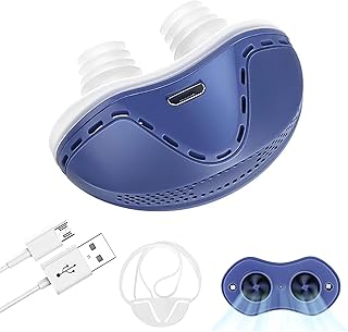 Anti Snoring Devices, Snoring Solution, Adjustable & Breathable Sleep Apnea Devices, Effective Snoring Prevention for Men and Women, Snore Stopper Suitable for All Nose Shapes (Blue1)