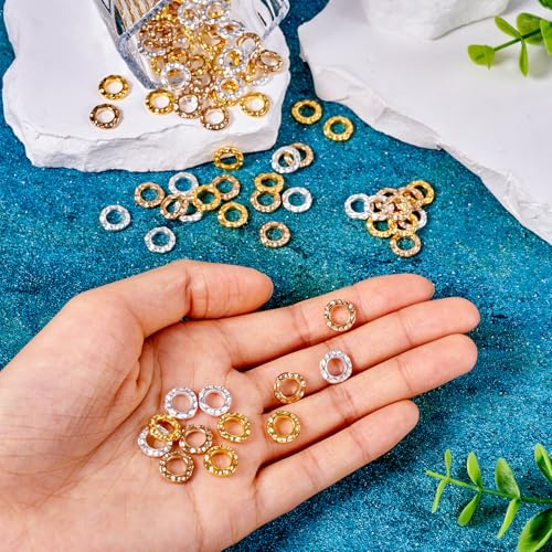Connecteurs de bijoux texturés et fermés Craftdady pour colliers stables