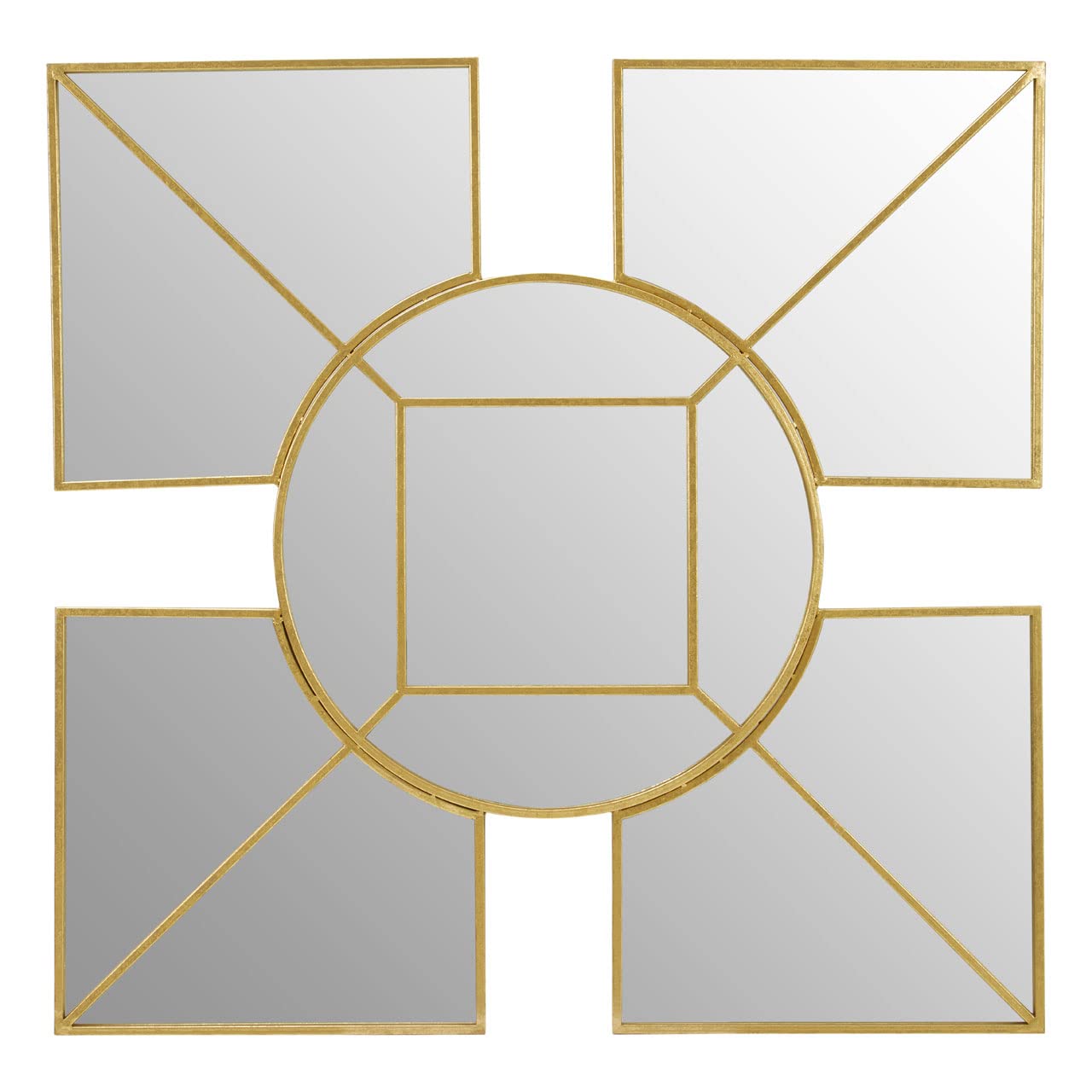 Orsina Yaxi Mirror Faux Gold Foil from B&Q