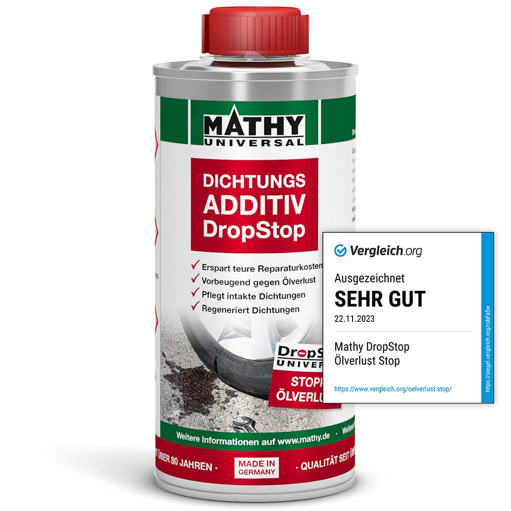 MATHY-DropStop Dichtungs-Additiv, 2 x 250 ml, Hochwirksames Öl Additiv