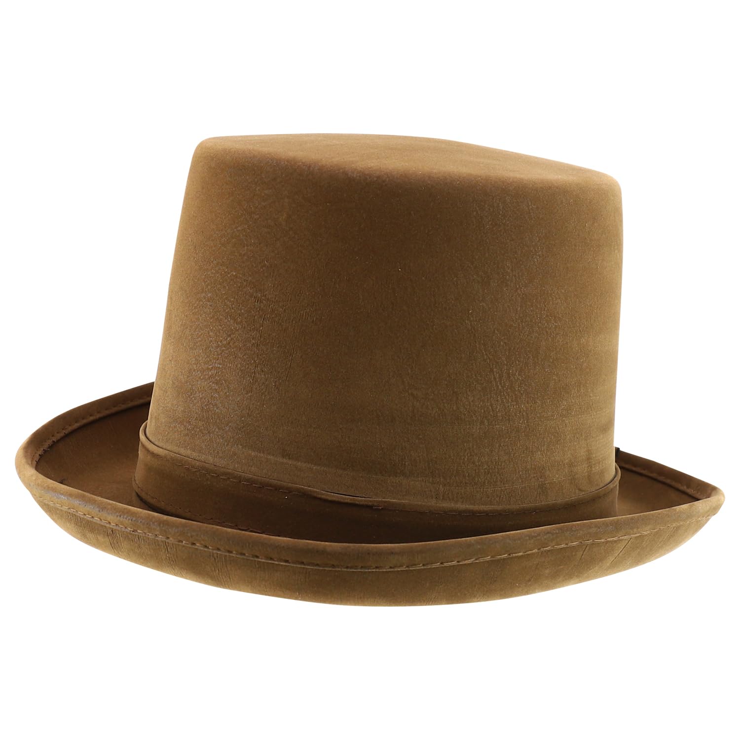 Trendy Apparel Shop Halloween Costume Decorative Top Hat - Brown - 094