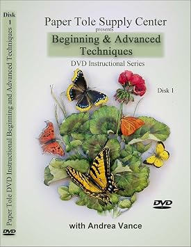 Complete Tool and Supply Kit for Paper Tole 3D Decoupage Crafts and Card Making Crafts: 13 Quality Items. NOW INCLUDES A FREE DVD - to learn Paper Tole as a beginner or to learn new techniques