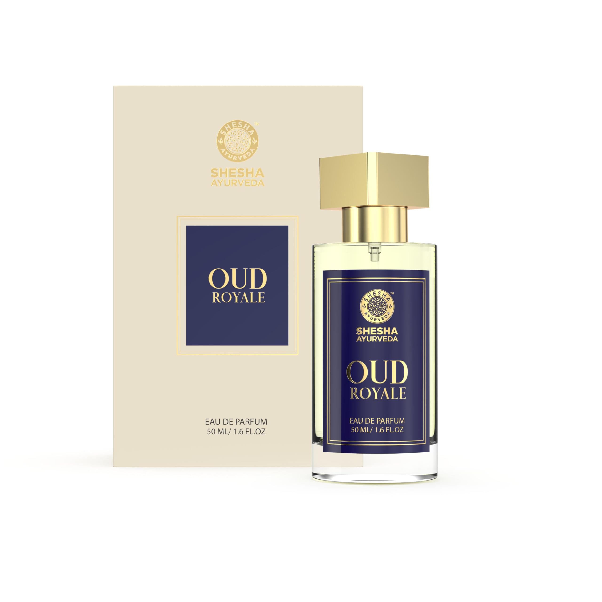 Shesha Ayurveda OUD ROYALE Unisex Luxury EDP Perfume 50ml – Long-Lasting Oud Fragrance with Rich Woody Notes, Premium Eau De Parfum for Men & Women