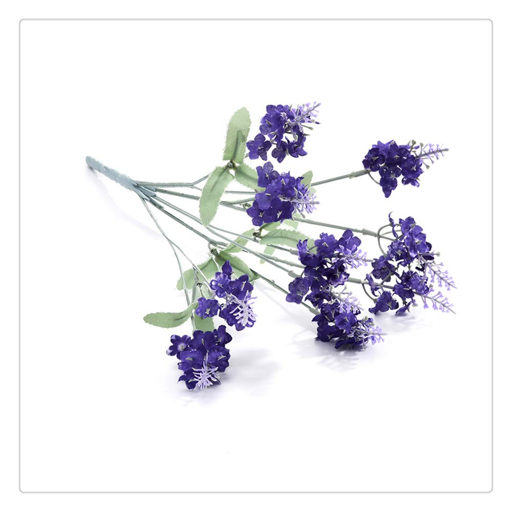 Fleurs Artificielles Romantique Lavande Décoration Soie Fleur Grain Simulation Décorative De Plantes Aquatiques 33cm