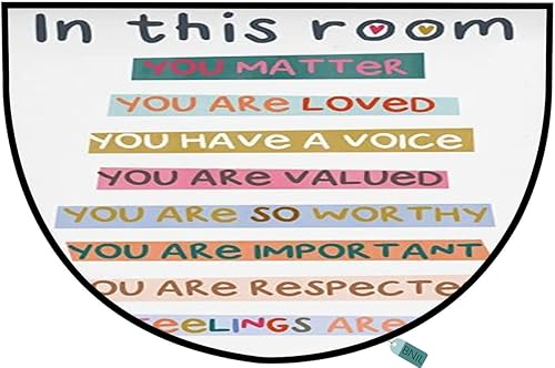 Tapete semicircular para puerta de entrada exterior, 18 x 30 pulgadas, resistente al desgaste, para cocina