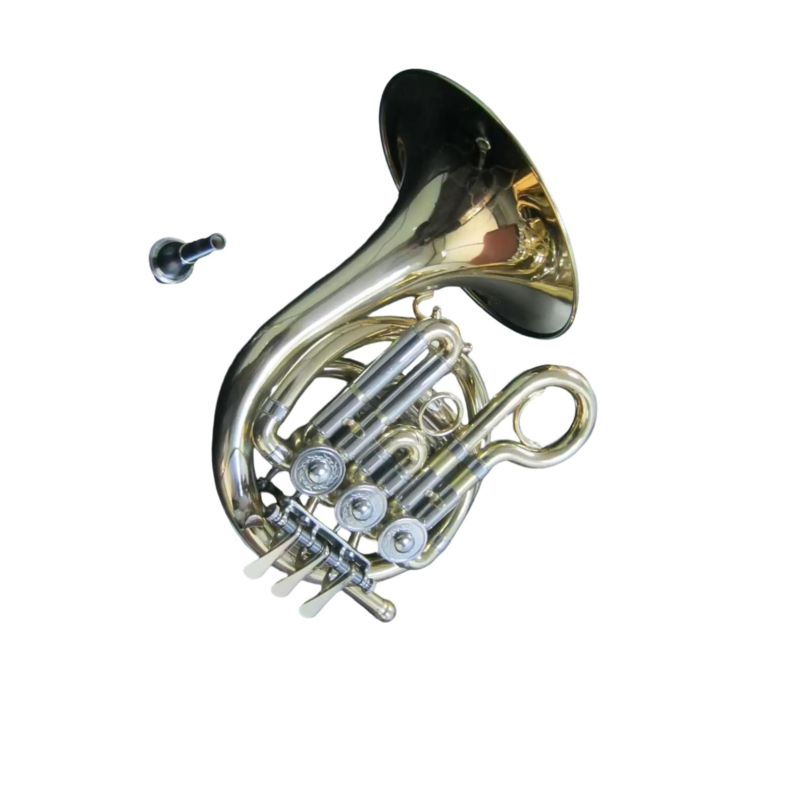 Instrument Muzyczny Waltornia Miniaturowy Róg Francuski Klucz Bb Grawer W Mosiądzu Zastosowanie Profesjonalne