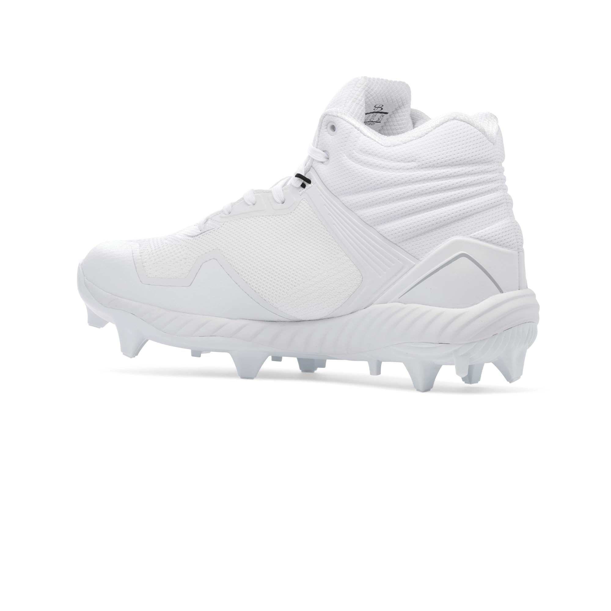 Boombah Victor Pureknit Women's Molded Cleat Mid - Stance White/White - Size 8