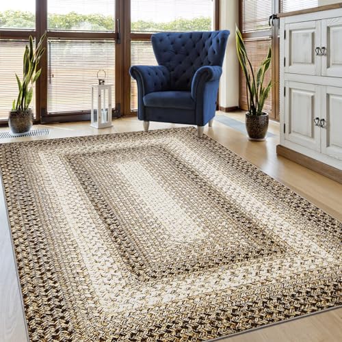 Tapete decorativo ROYHOME 5x7 Boho Taupe miniatura 6