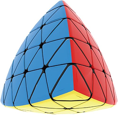 FUNNXYZ Yuxin Huanglong Pyraminx - Cubo de velocidad de 5 x 5 pulgadas sin adhesivo cubo mágico juguetes profesionales para la ansiedad Huanglong 5