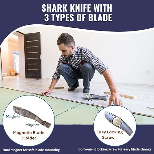 Miniatura 2 de Zimpty Juego de cuchillos de vinilo resistentes con cuchillos de tiburón (paquete de 4)