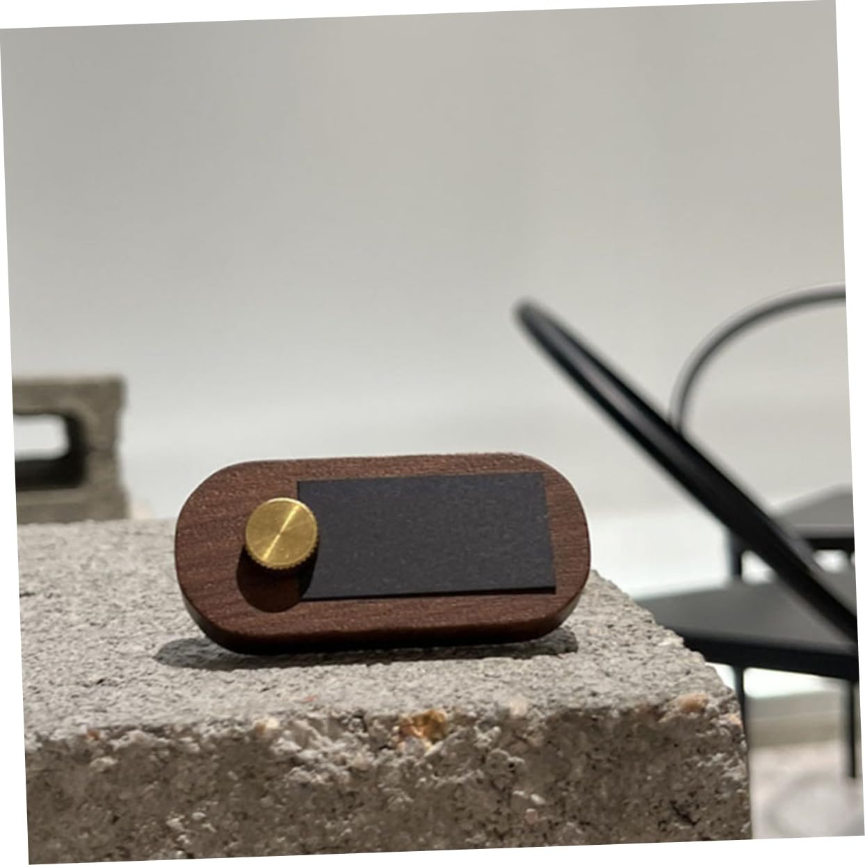 Uonlytech 5 Sätze Preisschild Aus Holz Etikettenhalter Anzeige Stand Klein Verkauf Für Steht Marktschild-clips Etikett Label Counter Top Ständer Tischfotohalter Kaffee Kupfer 2 Stücke * 5