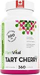 PlantVital Tart Cherry Capsules - Made in Canada - 10,000mg (10:1 Cherry Extract) Per Day - Montmorency Supplement for Antioxidants - Vegan, Non-GMO, Gluten & Soy Free - 2 Months Supply - 120 Capsules