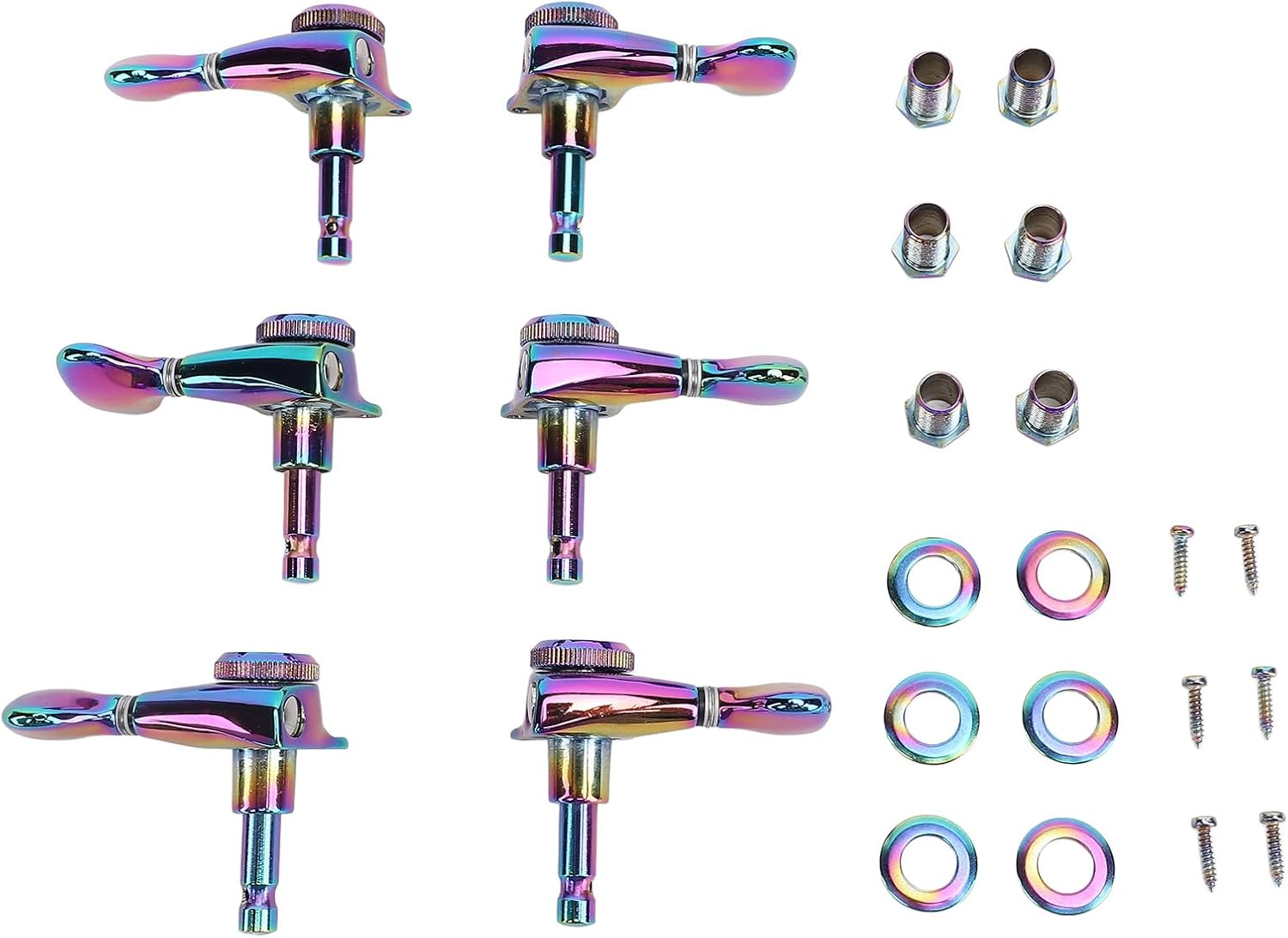 Gavigain 6 Pack Guitar Tuning Pegs Locking Mechanism Lightweight Sturdy Design Universal Compatibility for Electric and Acoustic Guitars