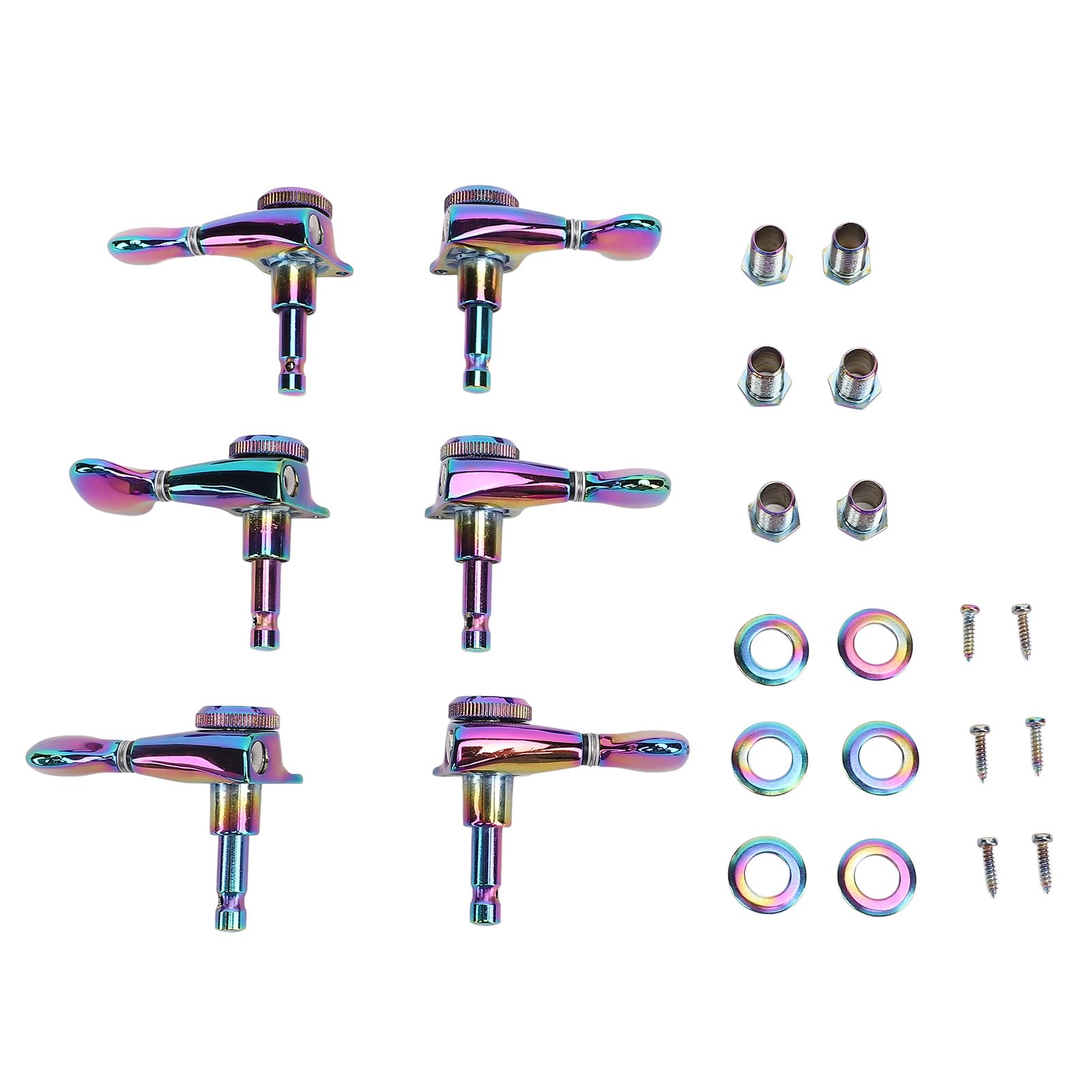 EMUKOEP 3L 3R Chitarra Locking Tuner Keys Meccanica Accordatore di Ricambio per Chitarra Elettrica Folk Stile ST