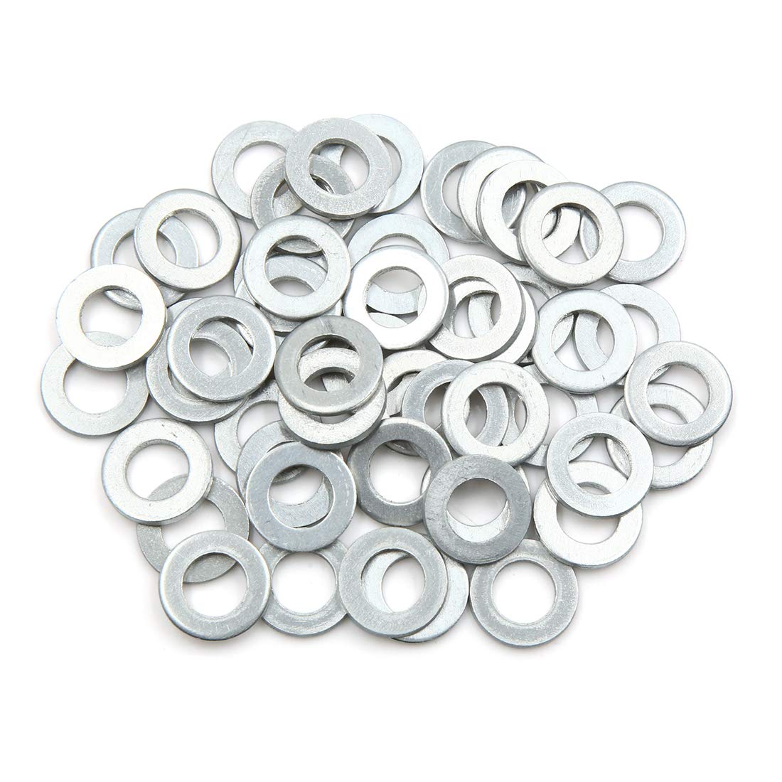 X AUTOHAUX 50pcs Engine Oil Crush Washers Drain Plug Gaskets 10mm ID. 18mm OD. for Car