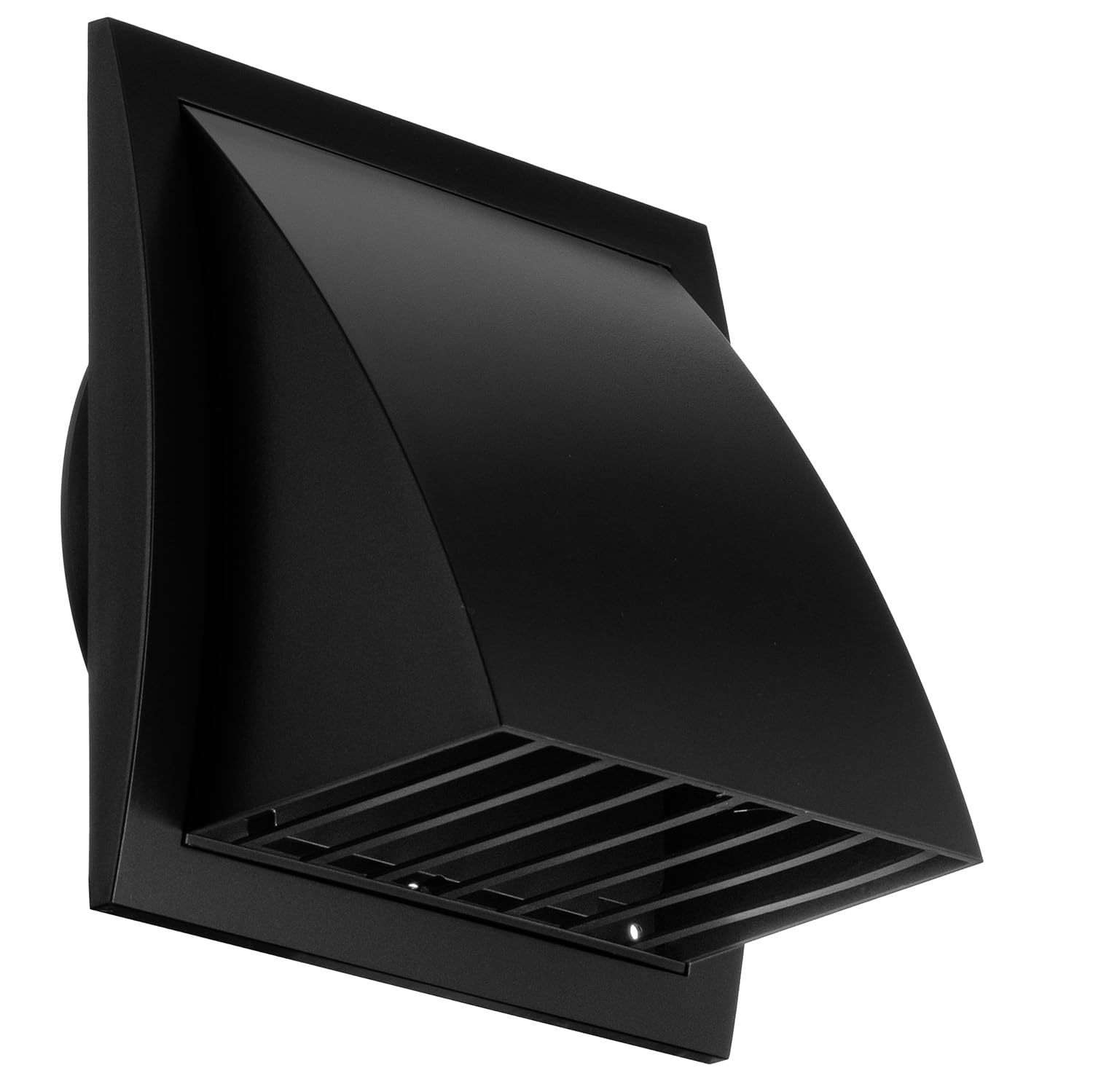 Steinberg14 Men's Anthracite 150Mm / 6'' Plastic Cowled Hooded Air Ventilation Wall Grille With Round Spigot And Wind Baffle Backdraught Shutter