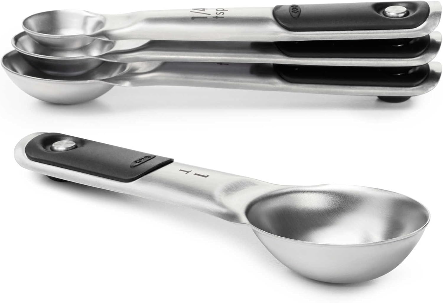 OXO 8-Piece Stainless Steel Measuring Cup/Spoon Set