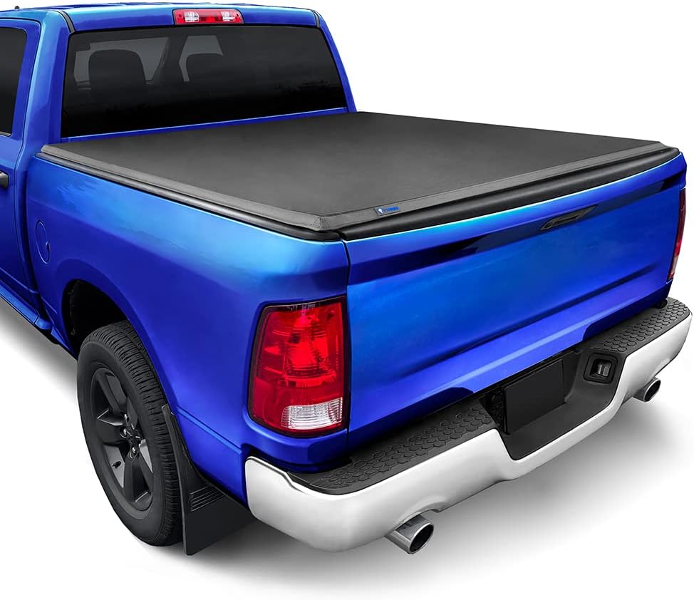 Tyger Auto T3 Soft Tri-fold Truck Bed Tonneau Cover Compatible with 2002-2018 Dodge Ram 1500; 2003-2026 2500 3500; 2019-2024 Classic | 6'4" (76") Bed | TG-BC3D1011