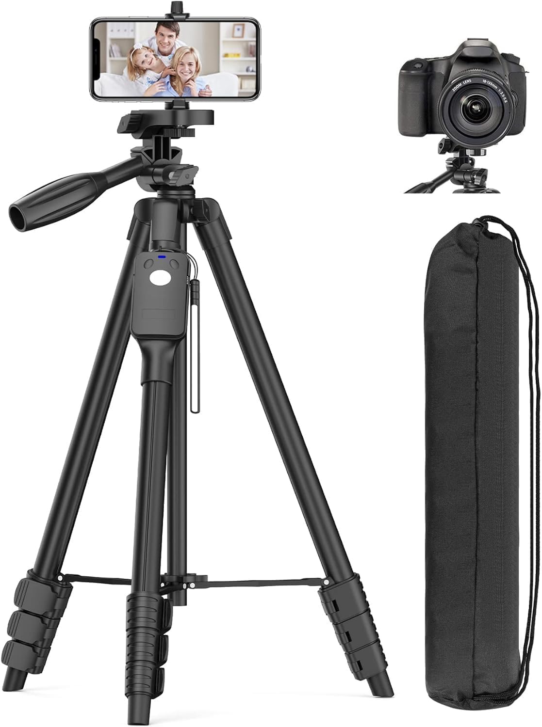 Amazon.co.jp: XXZU 67インチ カメラ三脚 携帯電話用 トラベルバッグ