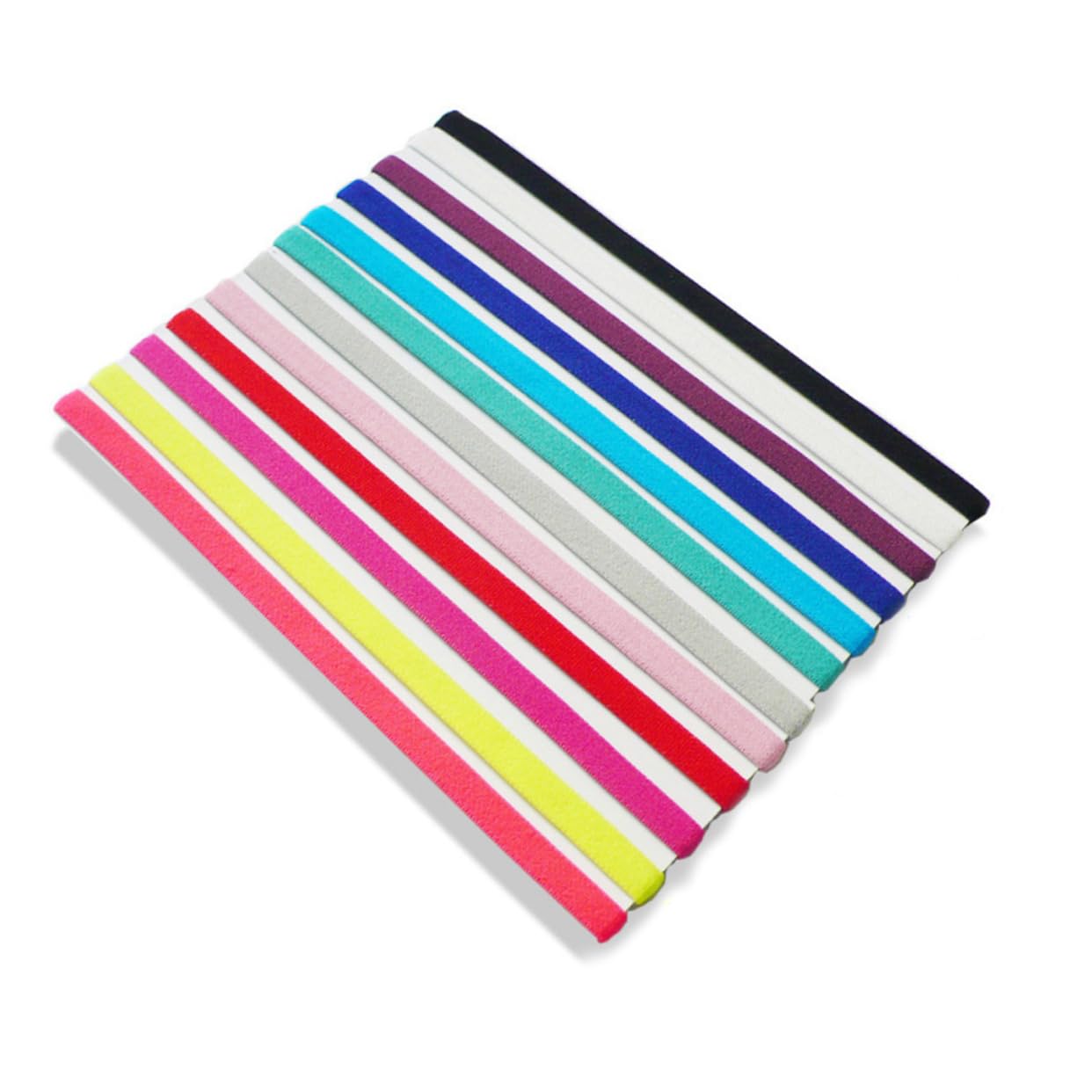 INOOMP 20 Pezzi Fascia Bandana Fascia Calcio Fascia Sportiva Elastici Per Fascia Elastica Yoga Fascia Per Atletica Fascia Non Fascia Fitness Fascia Resistente Al