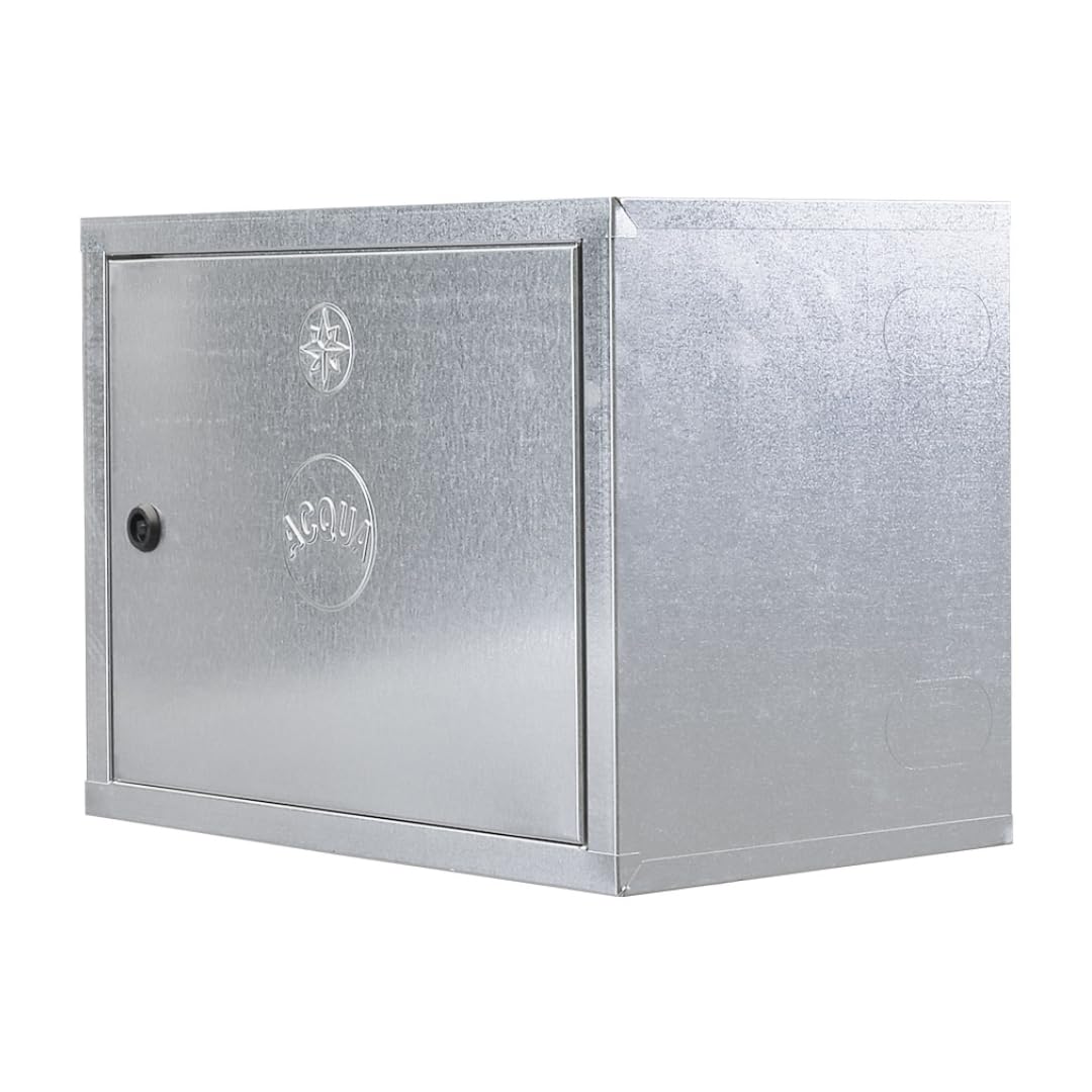 Cassetta per Contatore Acqua in Lamiera Zincata – Spessore 6/10 – Dimensioni 50x60x25 cm – Dotata di chiave