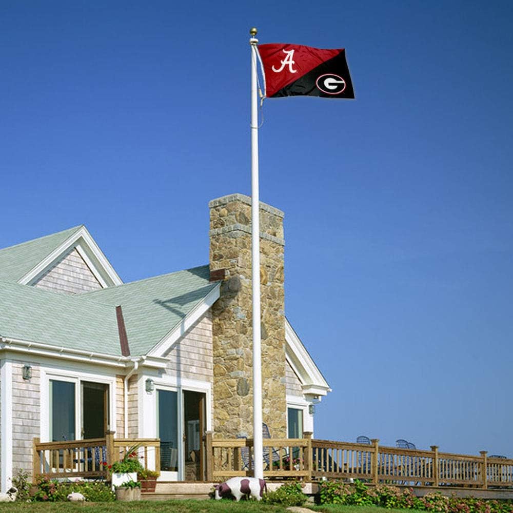 Split Alabama vs Georgia House Divided 3x5 Flag