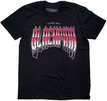 BLACKPINK Mens Gothic Slim Fit T-Shirt