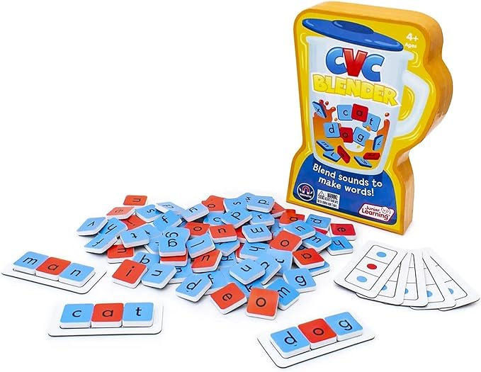 Junior Learning CVC Blender - 90 Tile Word Building Game