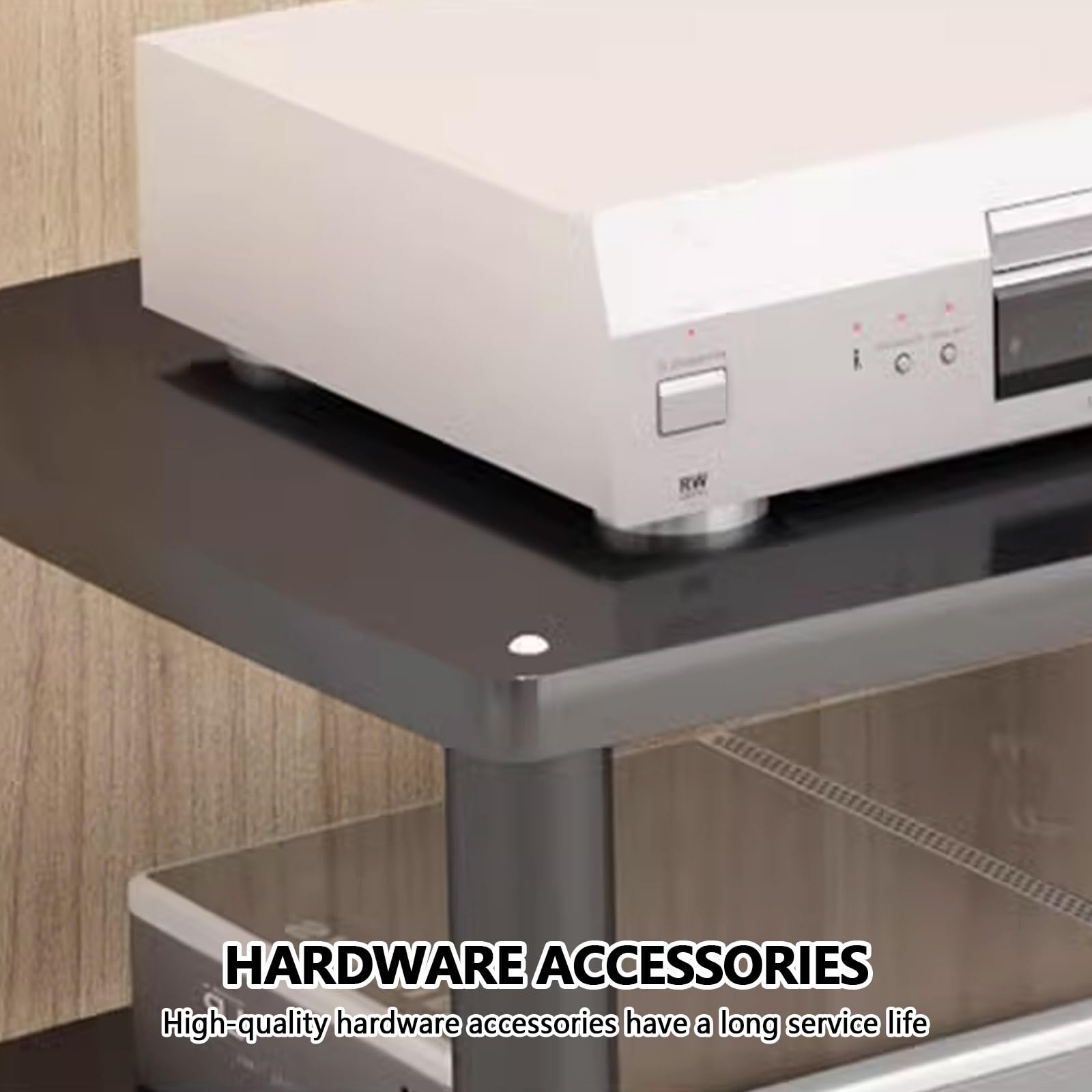 Moderno deposito di dischi in vinile, multistrato supporto stereo, componenti stereo Porta consolle, camera da letto supporto proiettore, Audio Av Media Stand, soggiorno DVD Media Componente rack.