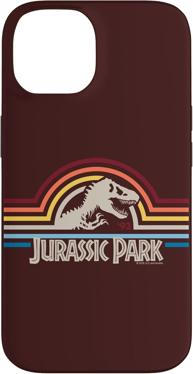 Jurassic Park Retro Rainbow Logo Case for iPhone 14