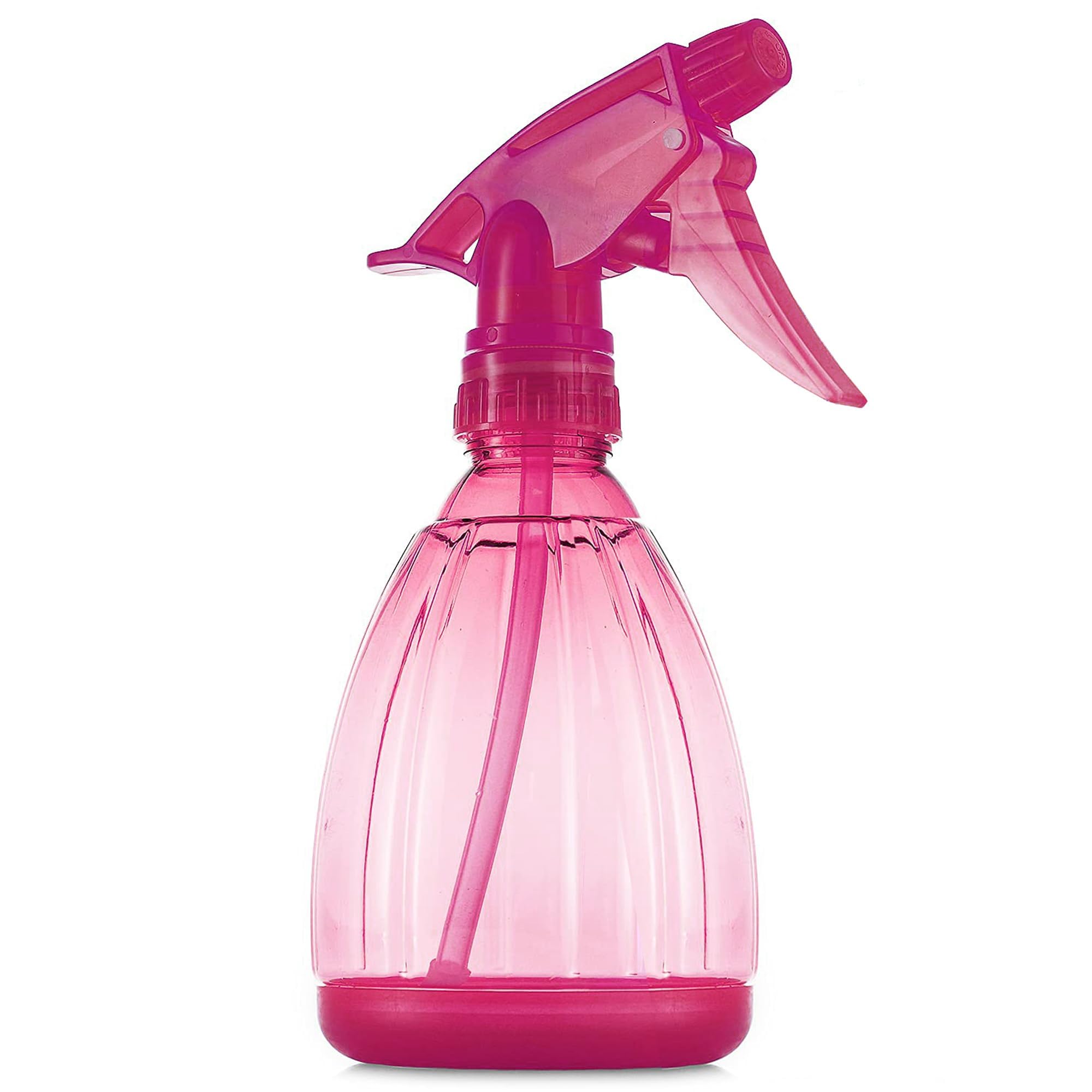 DilaBee Spray Bottles (12 Oz) Water Spray Bottle for Hair, Plants, Cleaning Solutions, Cooking, BBQ, Squirt Bottle for Cats - Empty Spray Bottles - BPA-Free - Multicolor (1 Pack - Pink)